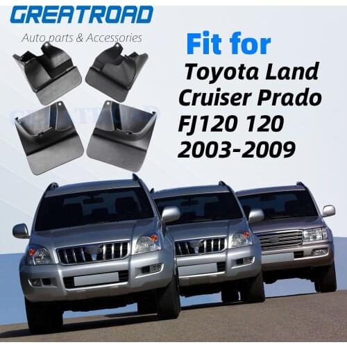 OE Styled Molded Mud Flaps For Toyota Land Cruiser Prado FJ120 120 2003-2009 Mudflaps Splash Guards Mudguards Front or Rear