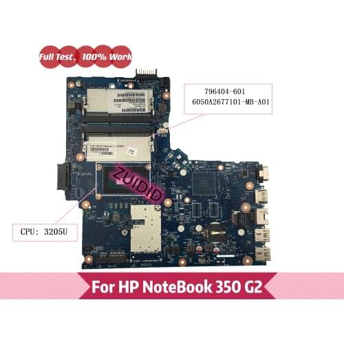 796404-601 For HP Notetbook 340 G2 laptop motherboard 796404-001 796404-501 6050A2677101-MB-A01 W 3205U Mainboard 100% Test OK