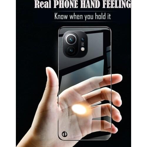 Fashion Ultra Thin Frameless Phone Case for VIVO IQOO 7 X50 X60 Pro Global Plate Transparent Cover Coque Fundas