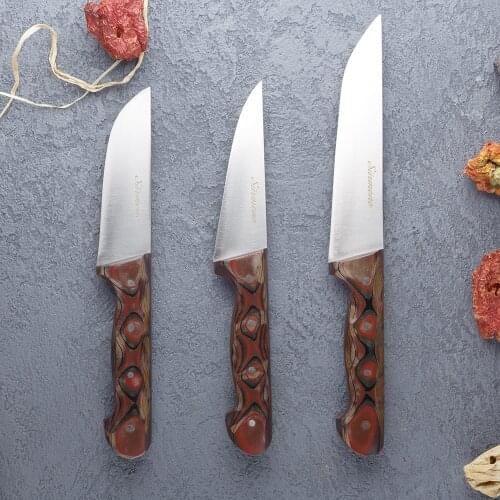 %100 Handmade Butcher Set - Meat Chopping, Boning and Chef and Household Kitchen Daily Use Sets