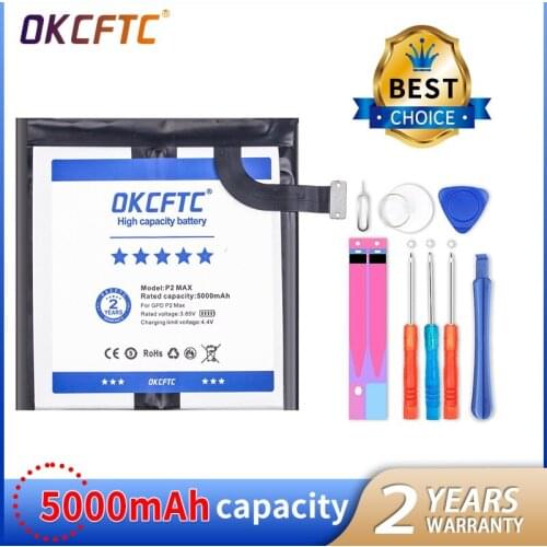 OKCFTC New 654793-2S Tablet PC 5000mAh battery For GPD P2 Max Handheld Gaming Laptop GamePad tablet PC 7.6V+home delivery