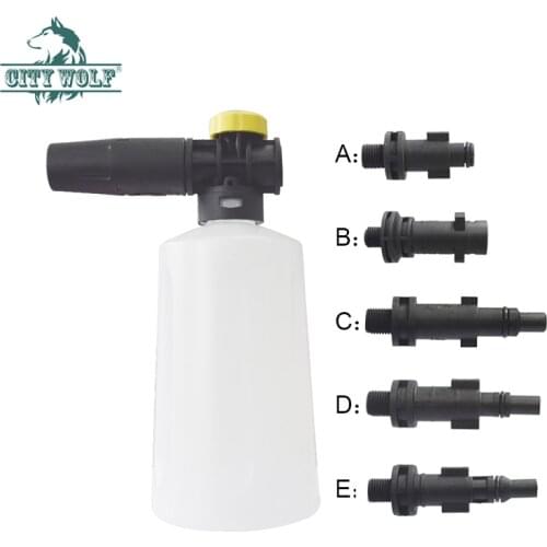 750ML high pressure snow foam lance soap bottle gun Karcher Bosche Huter Lavor Alto Ar Black&Deck Interscol Hitachi car washer