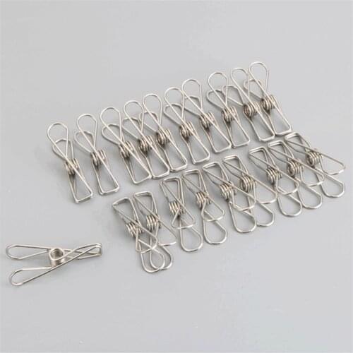 Stainless Steel Clothes Pegs Household Clothing Clamps Hanging Clip Clothespin Holders Pins Laundry Windproof Clamp