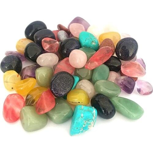 Mixed Materials Tumbled Stones Hand Carved Gemstone For Home Decoration