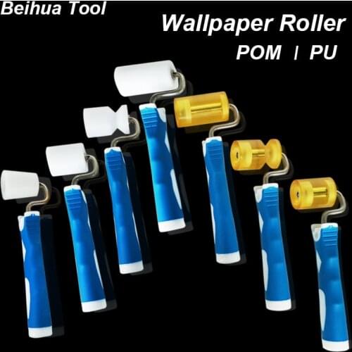 2inch Wallpaper Flat Pressure Rollers 5cm 6cm POM PU High Quality Press Seam Roller for Wallpaper Tool Hand DIY Smooth Roller