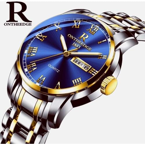 Luxury Business Quartz Watches Men Top Brand Luminous Mens Watch New Fashion Stainless Steel Scrap Clock Relogio Masculino