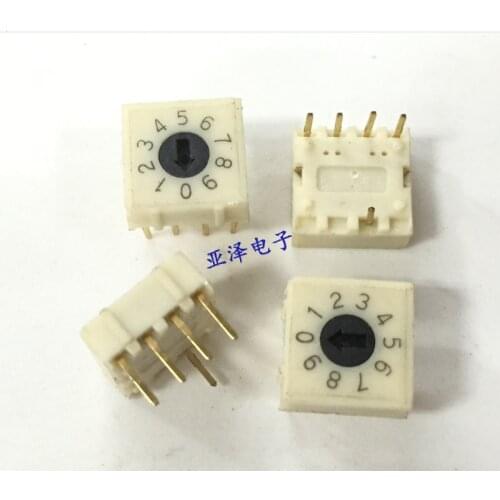 RS4AF-10R rotary encoders DIP switch 0-9 files 10-bit PBC coding switch 4: 1 free shippping