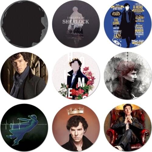 Sherlock Moriartee 221B Icons Pins Badge Decoration Brooches Metal Badges For Clothes Backpack Decoration