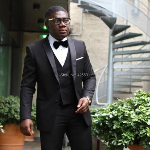 Terno Masculino Slim Fit Wedding Groom Men Suit 3 Pieces 2020 New Brand Designs Tuxedos For Men Classic Black Men Wedding Suits