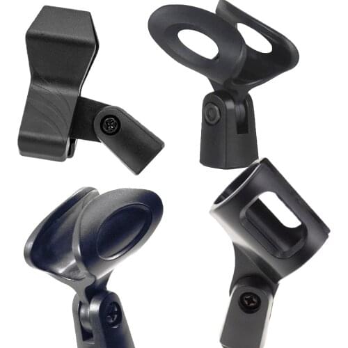 Mic Clip for Most Handheld Transmitters Microphone Clips Holder with Stand Adapter