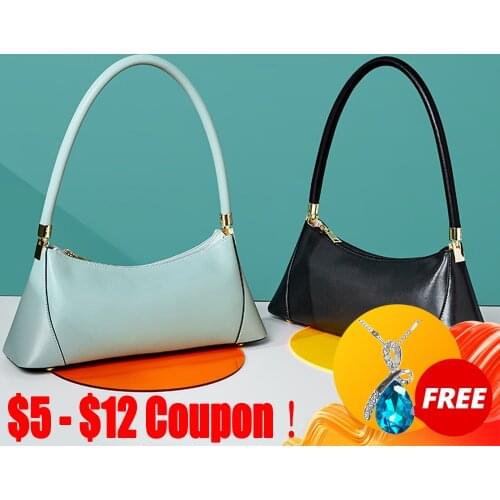 CGA Bags For Women Designer Luxury 2021 New Trendy Underarm Tote Fashion Retro Leather Handbags Niche Baguette Shoulder Bag