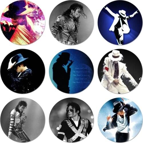58mm Michael Jackson Dance Badge Brooch Pin Accessories For Clothes Backpack Decoration gift