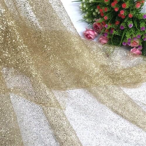 1Piece and More Buy 2020 New Gold or white Soft Nylon mesh fabrics For Wedding dress Baby Skirt Dance Diy Decoration M10120