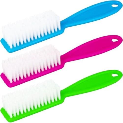 1PCS Plastic Nail Cleaning Brush Remove Dust Powder Cleaner For Acrylic Nails Art Manicure Care Accessory Nail Tools