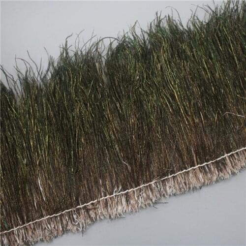 1Yard/lot Peacock Feathers Trim Fringe Ribbon 15-20cm/long Feathers For Crafts Wedding Decoration Decor Accessories Plume