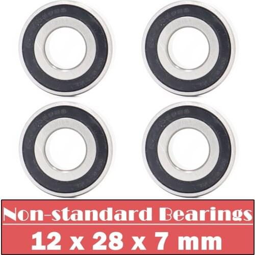 12287 Ball Bearings ( 4 PCS ) 12*28*7 mm Inner Diameter 12 mm Outer Diameter 28 mm Thickness 7 mm Bearing