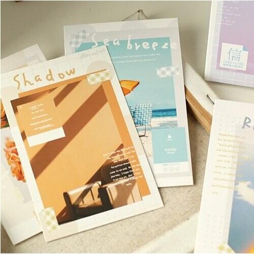 30pcs Past Memories Design Card Multi-use As Scrapbooking Party Invitation DIY Decoration Gift Card Message Card Postcard
