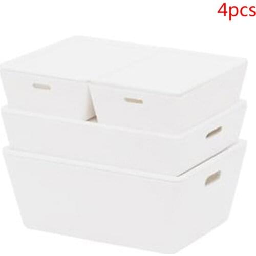 4Pcs 1:12 Dollhouse Miniature Storage Box Food Play Model Doll House Decor