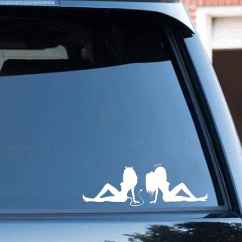 7cm*20cm Personalized Car Stickers Decals Bumper Sticker Cover Scratches Beauty Temptation To Angels And Demons Car Styling