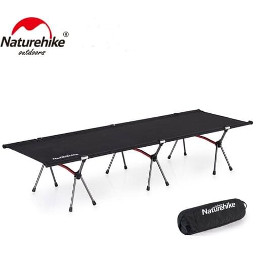 Naturehike Aluminum Ultralight Foldable Camping Cot Compact Comfortable Outdoor Travel Hiking Camping Bed NH19JJ006