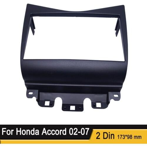 Double Din Fascia for Honda Accord 02-07 Radio DVD Stereo CD Panel Dash Mounting Installation Trim Kit Face Frame Fasica