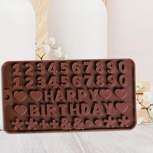 Cookie Molds Brown Color Large Odorless Easy Cleaning Cake Decor Mold for Kitchen