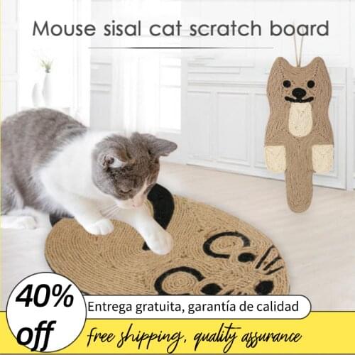 Cat Scratch Pad Cat Corrugated Pad Mouse Sisal Scratching Posts Kitten Corrugated Paper Pad Cats Grinding Nail Scraper