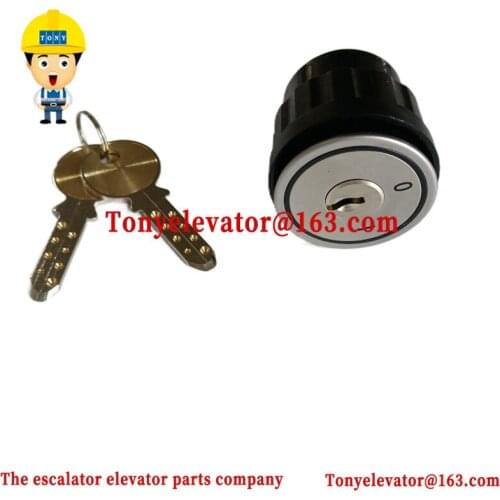 Elevator D-type base station lock 300P power lock D-01 3-pin With Key