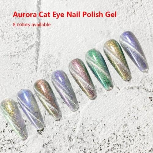 9D Cat Eye Magnetic Nail Powder Magnetic Aurora Quicksand Nail Art Pigment Powder Fantasy Starlight Glamour Nail Art Tools TSLM1