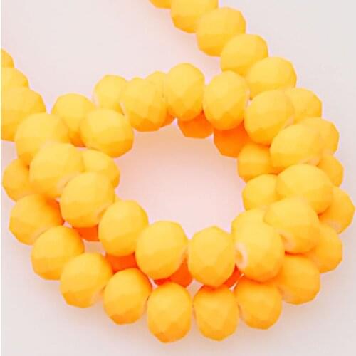 Neon satin crystal rondelle satin faceted beads 4x6mm neon spacer beads sold of 10 srands/1000 pieces