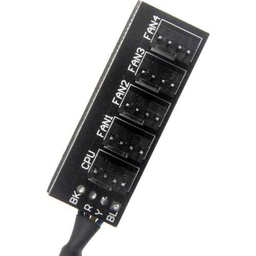 2021new 1to 54-pins Molex TX4 PWM Fan CPU Hub Computer PC Case Chasis Cooler Power Extension Cable Splitter Adapter 40cm