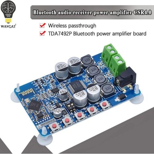 Official TDA7492 Bluetooth Power Amplifier Board CSR8635 Chip Bluetooth CSR4.0 Audio Receiving Digital Power Amplifier Module