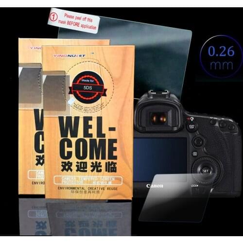Original 3 inch Camera Tempered Glass Screen Protector For Canon 5D3 5DIII 5D Mark III 5DS 5DSR Toughened Protective Film