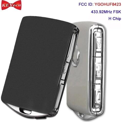 KEYECU 2pcs/ set OEM Genuine for Volvo S90 XC40 XC60 XC90 V60 V90 Smart Remote Key Fob YGOHUF8423 433.92MHz FSK 8A / H Chip