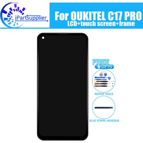 OUKITEL C17 PRO LCD Display with Touch Screen Assembly+Middle Frame 100% Original LCD+Touch Digitizer for OUKITEL C17 PRO