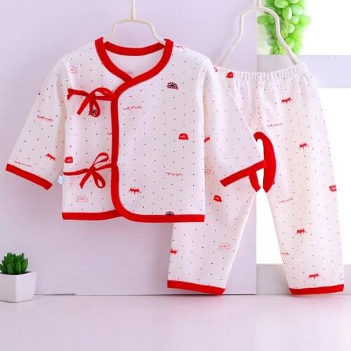100% Cotton 2pcs Newborn Pajamas Baby Pajamas Sets Newborn Clothes Pajamas Nightwear Kids Clothing Children Sleepwear 0-6M