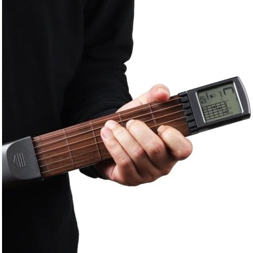Portable Guitar Chord Trainer Pocket Guitar Chord Diagram Screen Guitar Practice Tools for Beginner