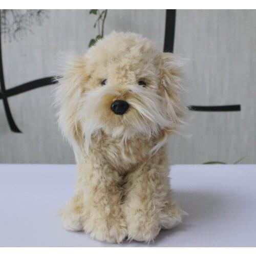Real Life Plush Teddy Dog Dolls Model Soft Stuffed Animal Toy Children Birthday Gifts