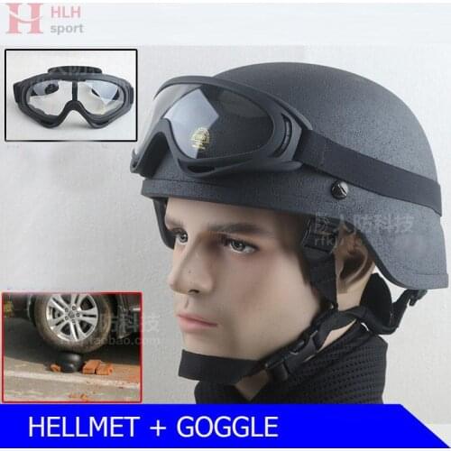 Military Tactical Mich 2000 Helmet Mens Sport Combat Head Protector Airsoft Wargame Plastic ABS Helmet