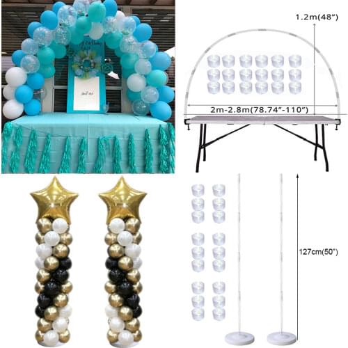 Table Balloon Arch Set Balloon Column Stand for Wedding Birthday Graduation Party Balloons Accessories Baby Shower Decorations