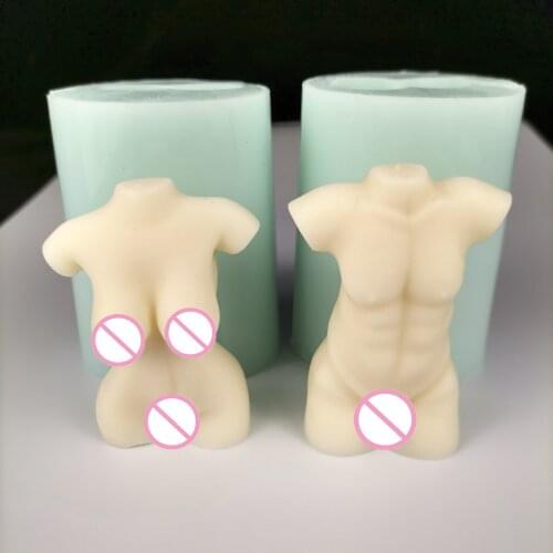 PRZY Womans Body Soap Mold Mold Silicone 3D Human Candle Plaster Chocolate Candle Valentines Day Candle Mold