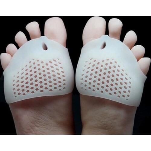1 Pair Silicone Forefoot Pad Foot Reusable Pain Relief Breathable for Women Men &T8