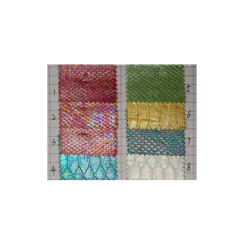 10yards/lot Serpentine artificial leather / snake synthetic PU leather for luggage bags / Laser embossed serpentine leather