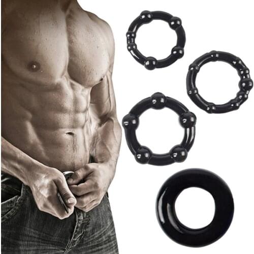3pcs/Set Silicone Penis Ring Reusable Condom Bound Delay Cock Ring Delay Ejaculation Penis Sleeve Ring Sex Toys For Couple