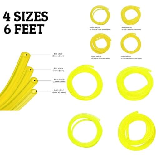 4 Size Petrol Fuel Line Hose Tube For Common 2 Cycle Small Engine Chainsaw wholesale