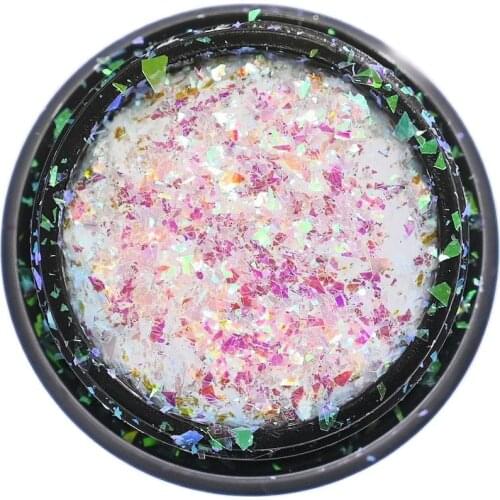 6bottle/Set 3g/Bottle Irregular Shape Dazzling Color Nail Art Sequins Glitters Polish Manicure DIY 3D Flake Charms For Nail C159