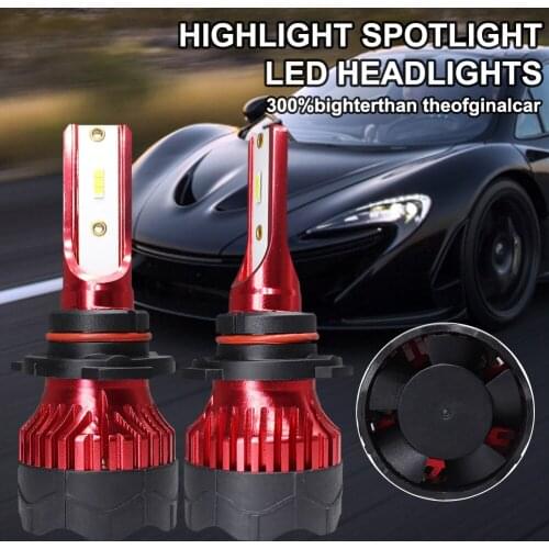 60W Car Headlight Bulb H4 H7 H1 H3 H11 9005 9006 LED Bulb Auto Headlamp 10000LM High Brightness Waterproof Headlight Kit IP67