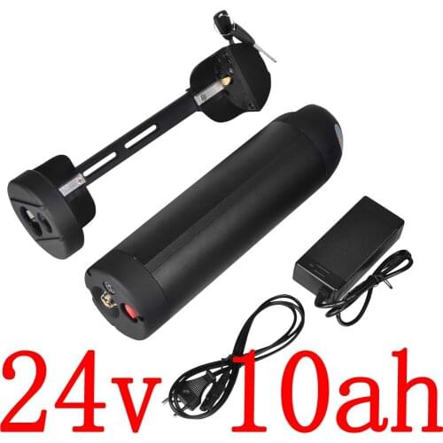 24V 350W Ebike battery 24V 10AH electric bicycle battery 24V 8Ah 9Ah 10Ah 11Ah 12Ah Lithium battery with 15A BMS with 2A charger