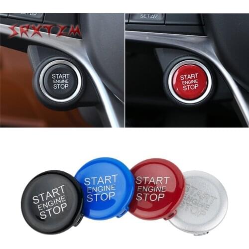 Car Interior For Alfa Romeo Giulia Stelvio Engine Start Stop Button Car Accessories