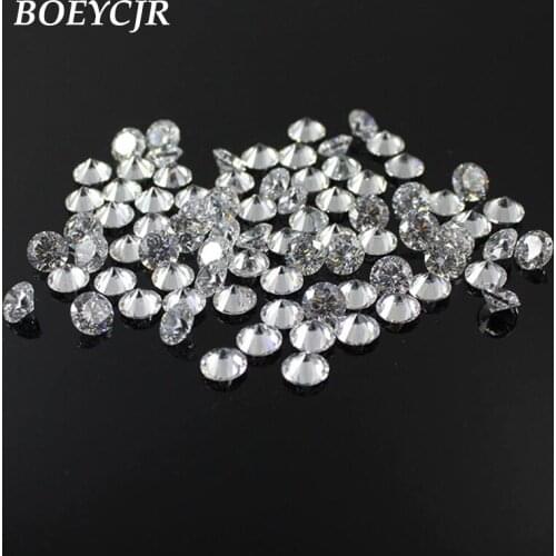 BOEYCJR 0.2ct 3.5mm F Color Round Brilliant Cut Moissanite Loose Stone VVS1 Excellent Cut 3E Grade Jewelry Making Stone
